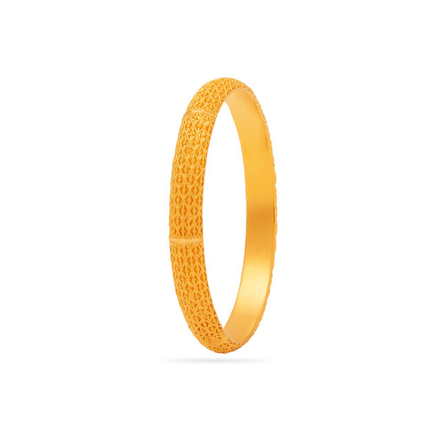 Gold Weave Elegant Bangle 3