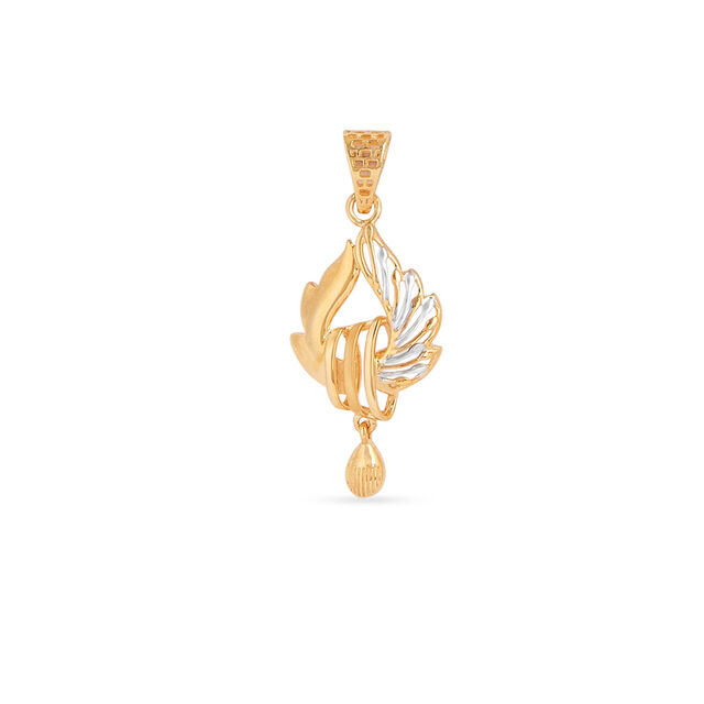 Elegant Gold Pendant and Earrings Set 2