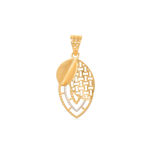 Sleek Chic Gold Pendant and Earrings Set 3