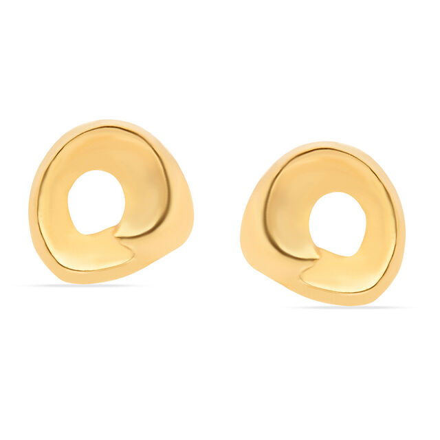 Artful Circle Gold Pendant and Earrings Set 5