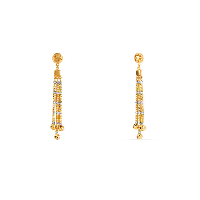 Tanishq 22KT Gold Earrings for Women 2