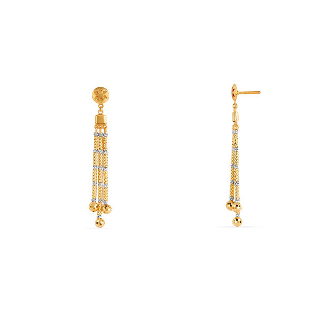 Tanishq 22KT Gold Earrings for Women 3
