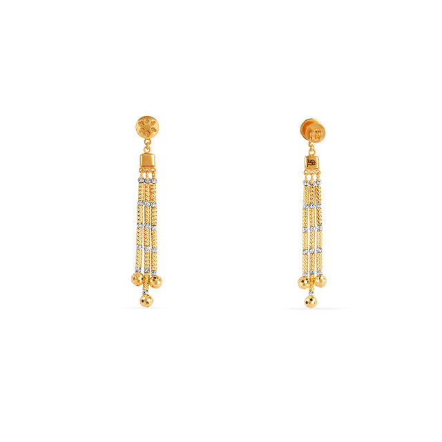 Tanishq 22KT Gold Earrings for Women 4