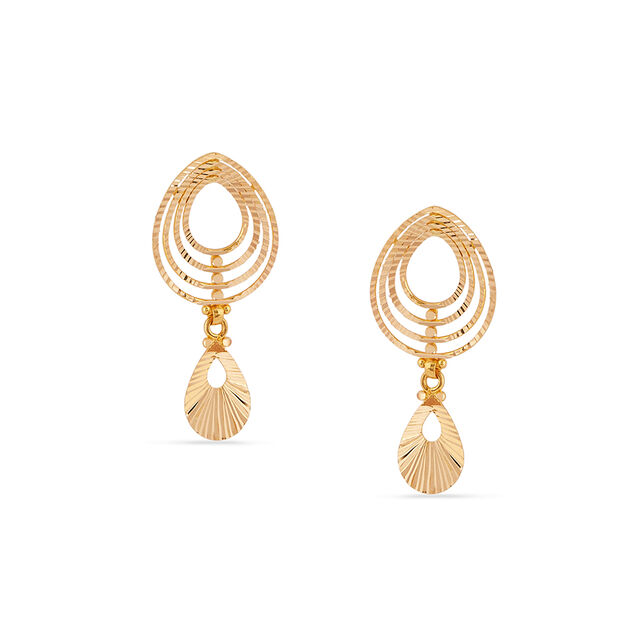 Tanishq 22KT Gold Earrings for Women 