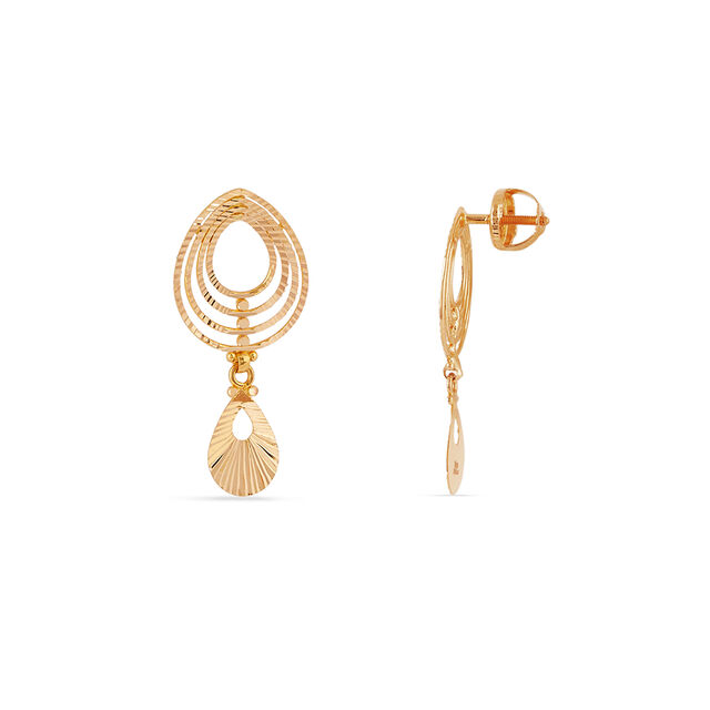 Tanishq 22KT Gold Earrings for Women 3
