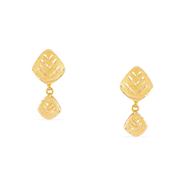 Tanishq 22KT Gold Earrings for Women 