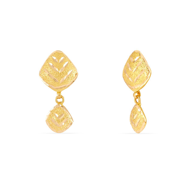 Tanishq 22KT Gold Earrings for Women 2