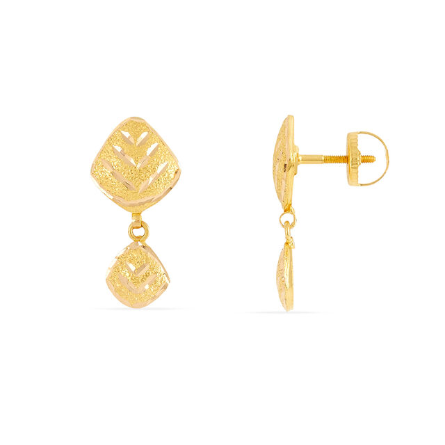 Tanishq 22KT Gold Earrings for Women 3