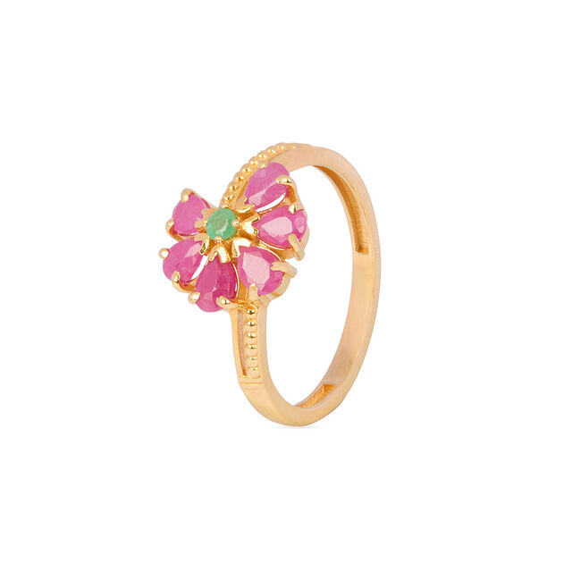 Tanishq 22KT Gold Finger Ring for Women 2