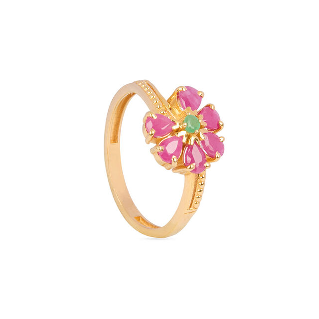 Tanishq 22KT Gold Finger Ring for Women 3
