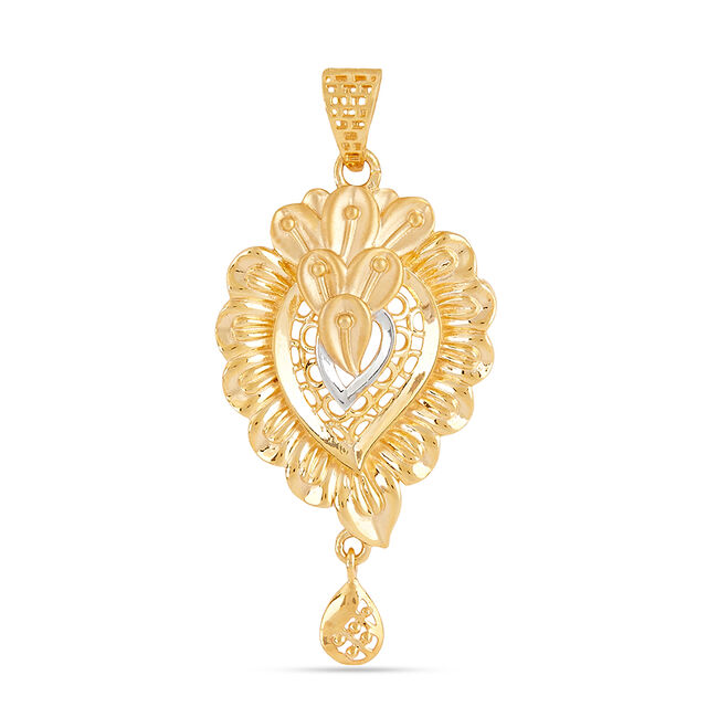 Tanishq 22KT Gold Pendant for Women 