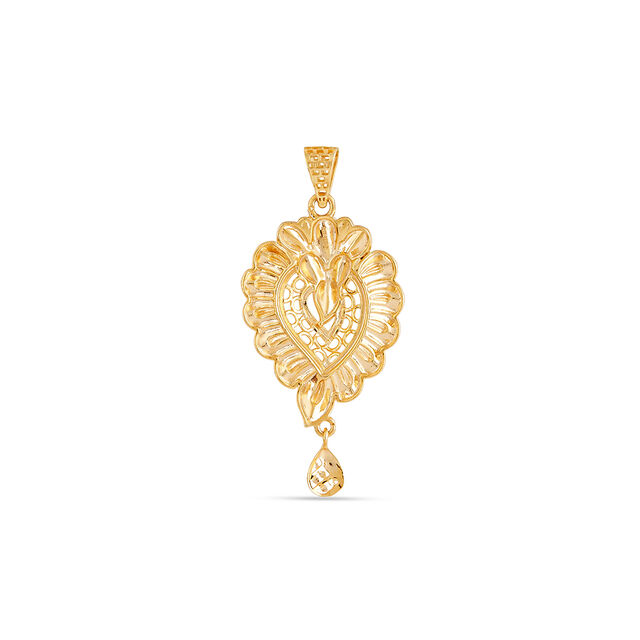 Tanishq 22KT Gold Pendant for Women 4
