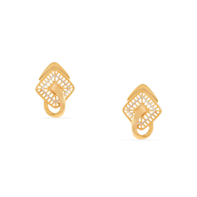 Tanishq 22KT Gold Earrings 