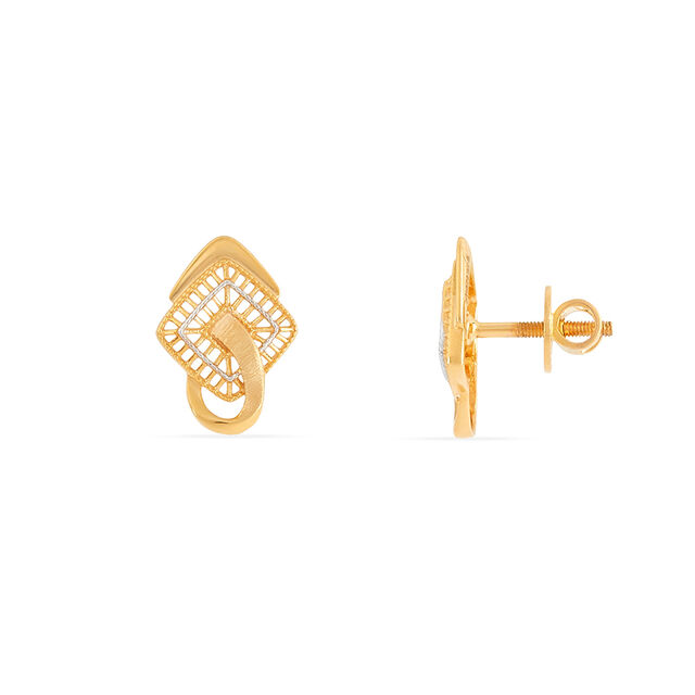 Tanishq 22KT Gold Earrings 3