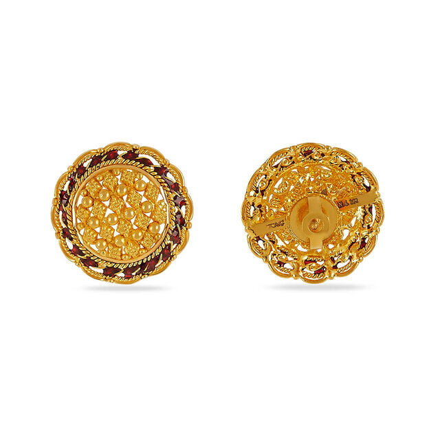 Tanishq 22KT Gold Earrings 3