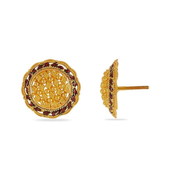 Tanishq 22KT Gold Earrings 4