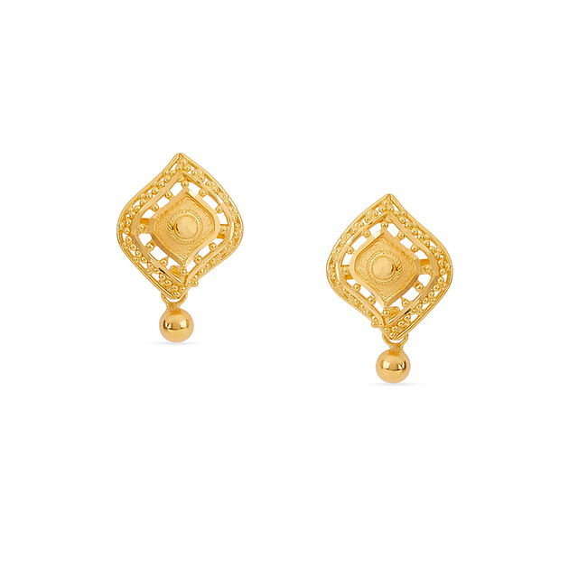 Tanishq 22KT Gold Earrings for Women 