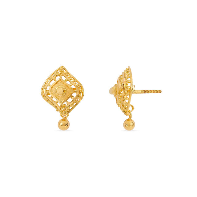 Tanishq 22KT Gold Earrings for Women 4
