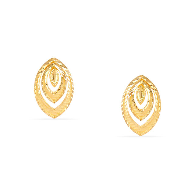 Tanishq 22KT Gold Earrings for Women 