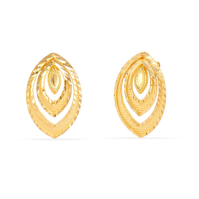 Tanishq 22KT Gold Earrings for Women 2