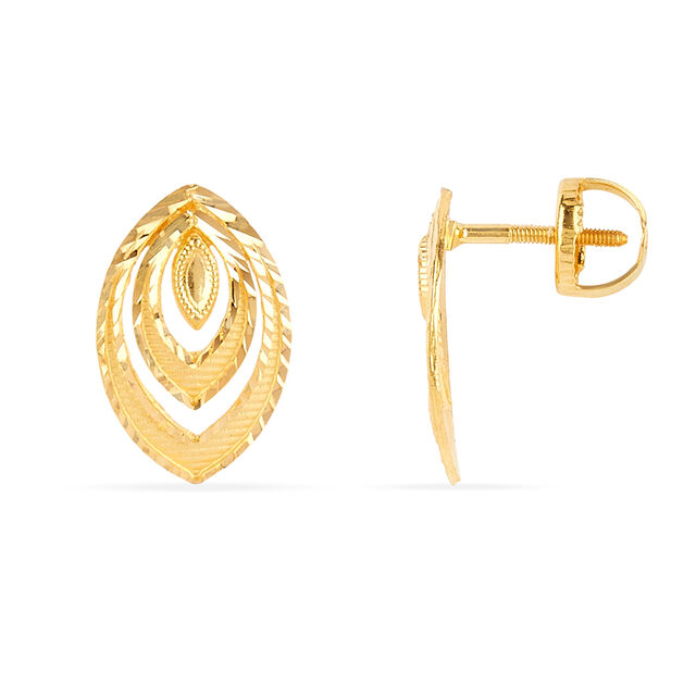 Tanishq 22KT Gold Earrings for Women 3