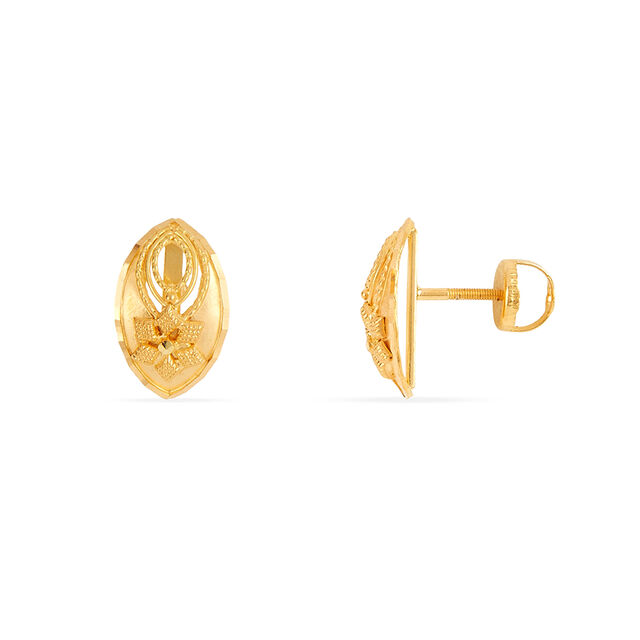 Tanishq 22KT Gold Earrings for Women 3