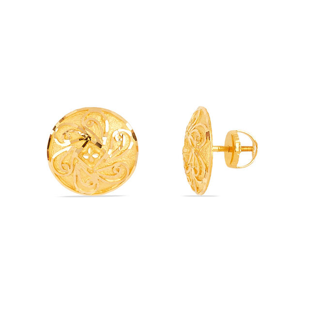 Tanishq 22KT Gold Earrings for Women 2