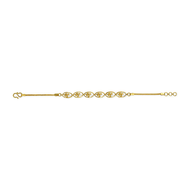 Oval Charm Gold Bracelet 4