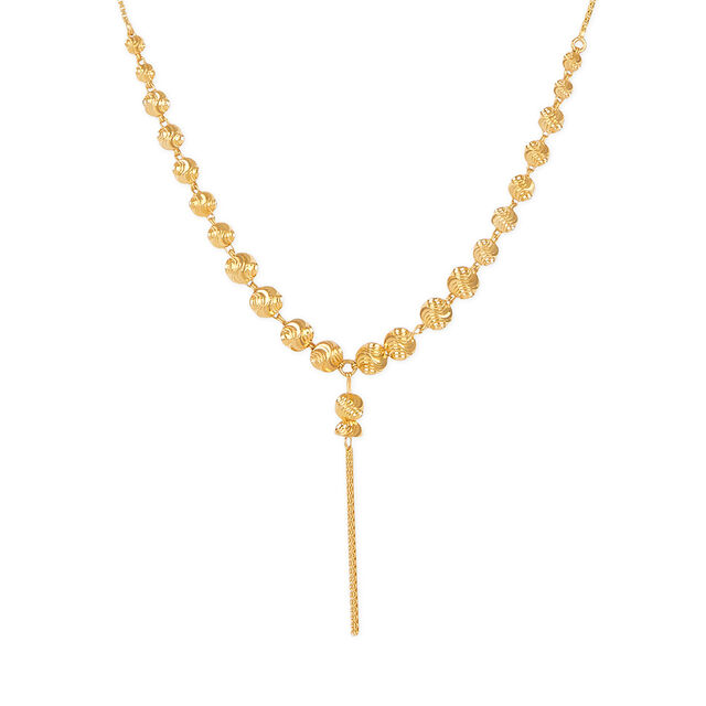 Tassel Bead Gold Chain 2