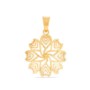 Whirl Blossom Gold Pendant