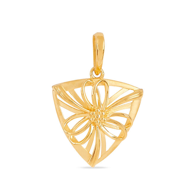 Tanishq 22KT Gold Pendant for Women 