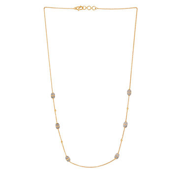 Delicate Beaded Gold Chain
