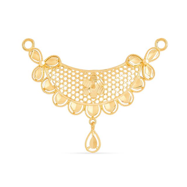 Tanishq 22KT Gold Pendant for Women 