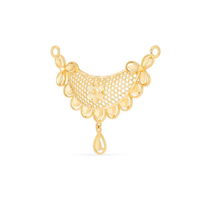 Tanishq 22KT Gold Pendant for Women 4
