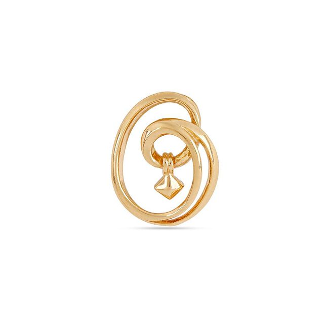 Swirl Muse Gold Pendant 