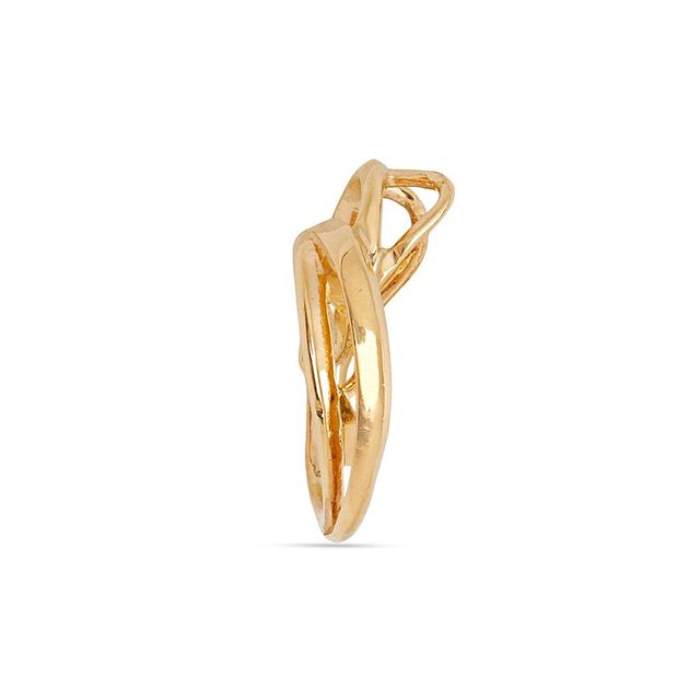 Swirl Muse Gold Pendant 3