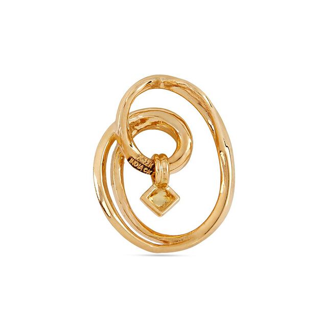 Swirl Muse Gold Pendant 4