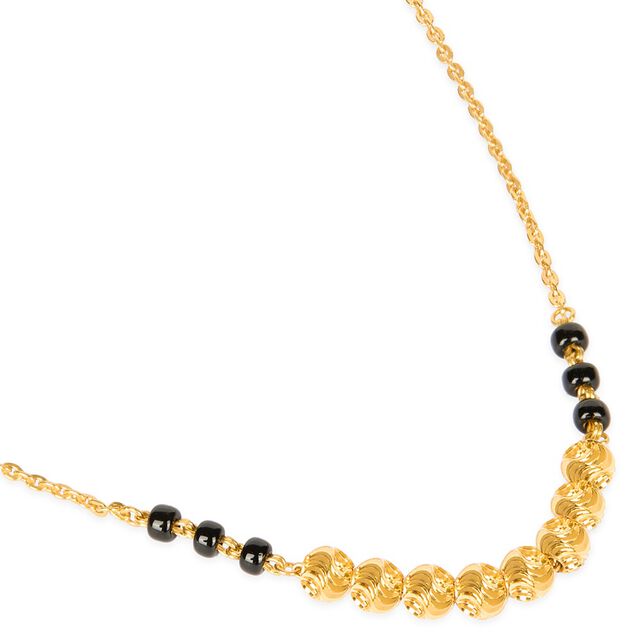 Tanishq 22KT Synthetic Stones Chain for Women 3