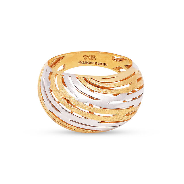 Sculpted Wave Masterpiece Ring