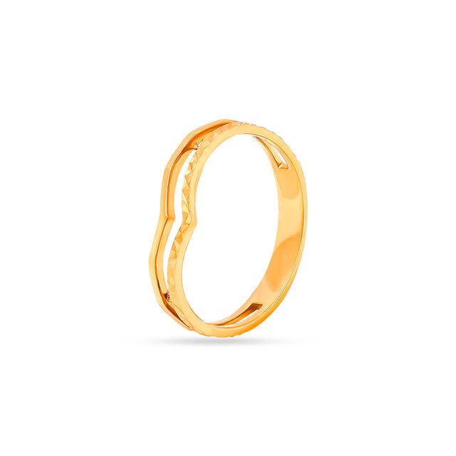 Minimalist V-Design Ring