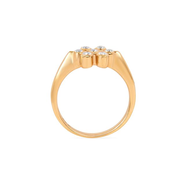 Tanishq 22KT Diamond Finger Ring for Women 4