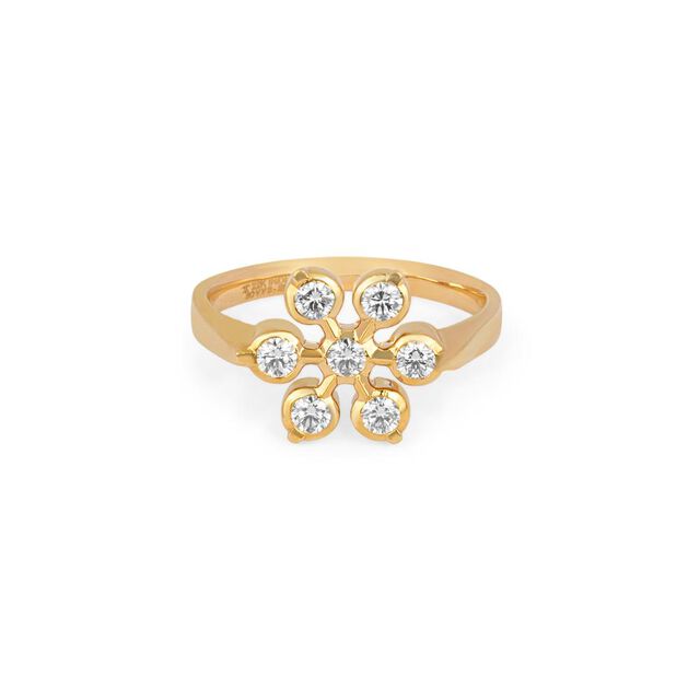 Tanishq 22KT Diamond Finger Ring for Women 