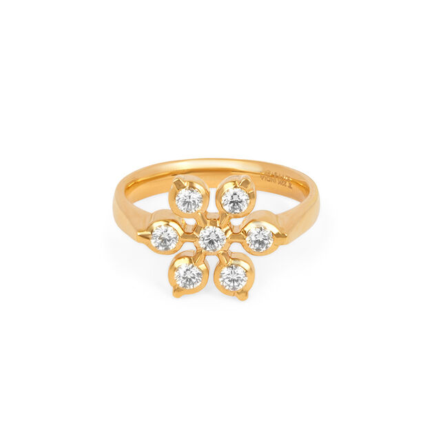 Tanishq 22KT Diamond Finger Ring for Women 