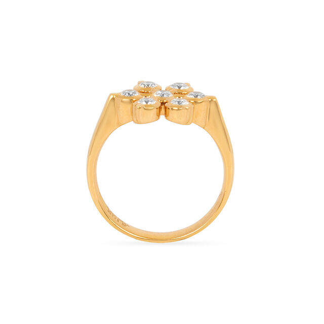 Tanishq 22KT Diamond Finger Ring for Women 5