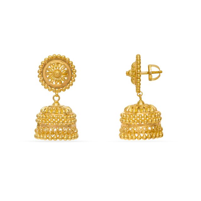 Tanishq 22KT Gold Earrings 2
