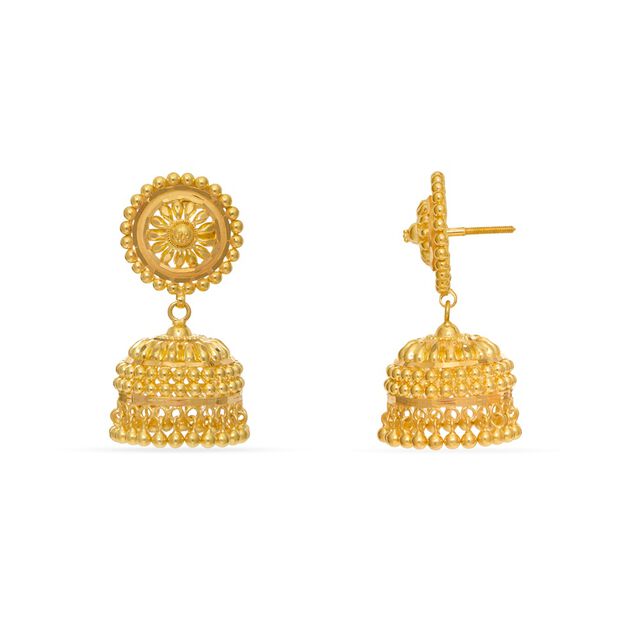 Tanishq 22KT Gold Earrings 3