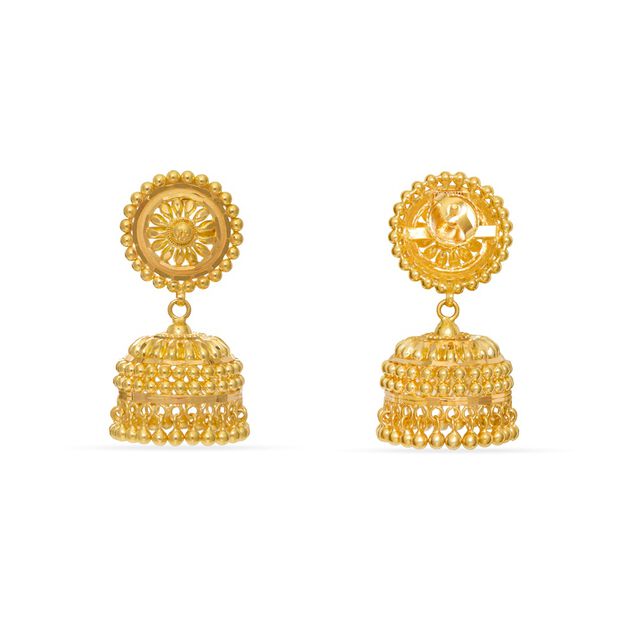 Tanishq 22KT Gold Earrings 4