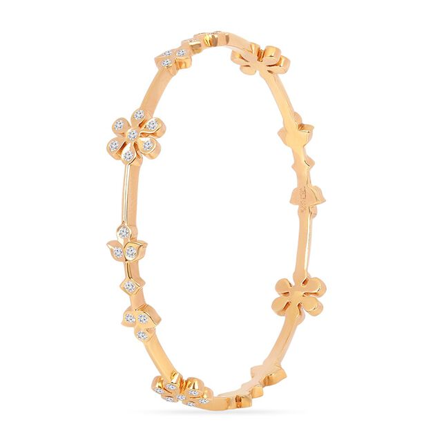 Tanishq 22KT Diamond Bangle for Women 3