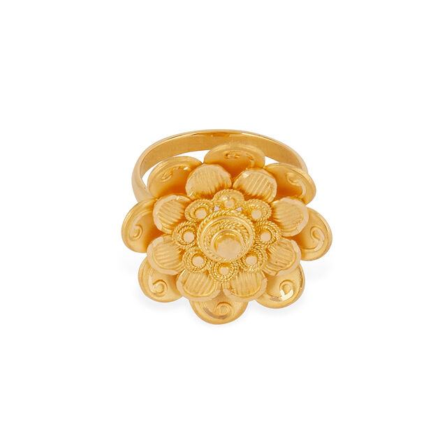 Tanishq 22KT Gold Finger Ring for Women 