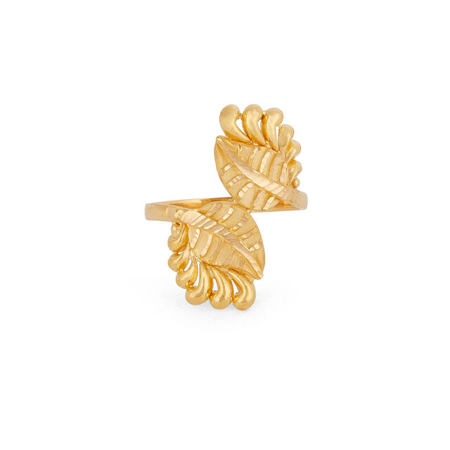 Tanishq 22KT Gold Finger Ring for Women 